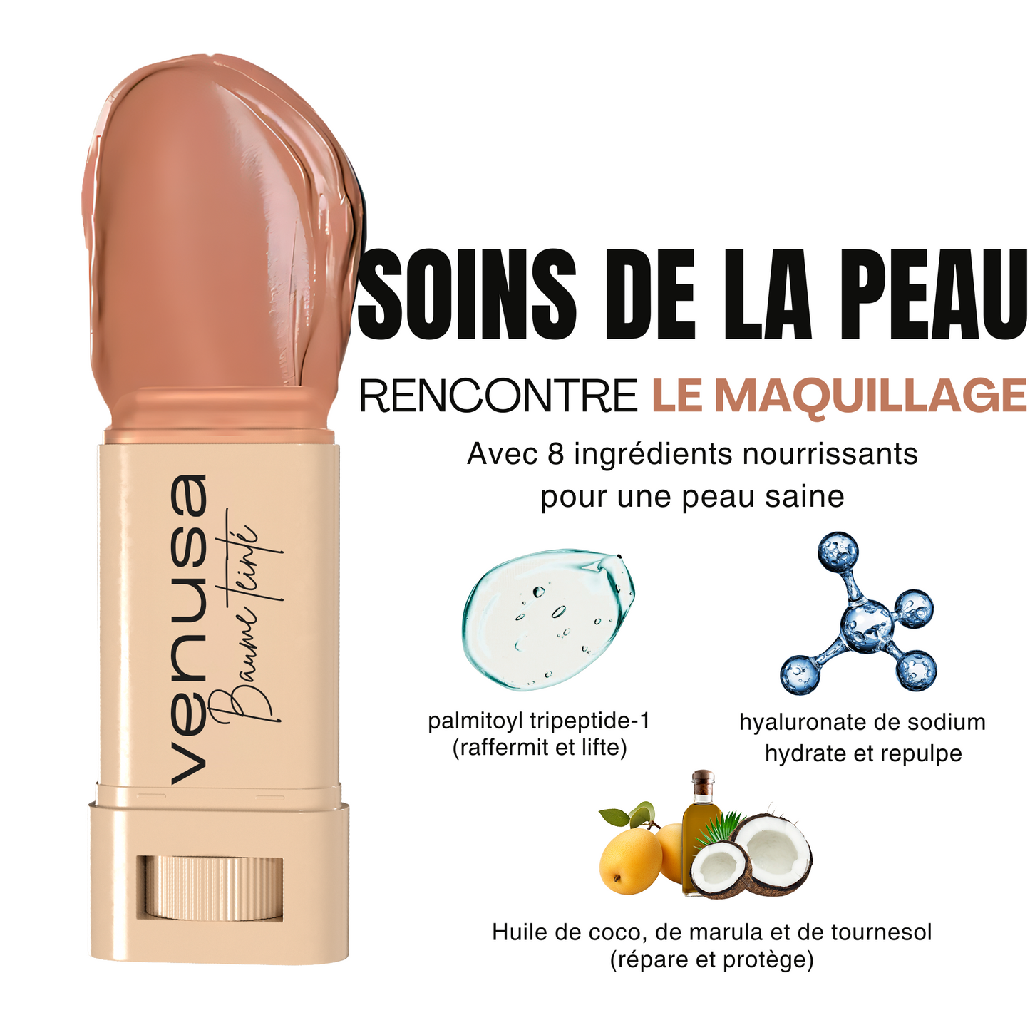 Venusa Baume Teinté Éclatant  Et Naturel